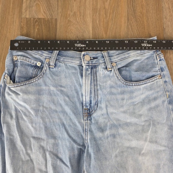 Everlane The Summer Jean Light Wash Distressed‎ Denim Womens Size 28 Regular - Picture 7 of 11